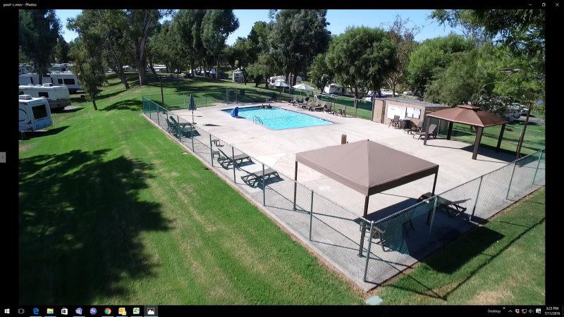 swimming pool in the park